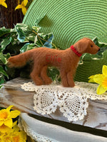 Load image into Gallery viewer, Personalized Red Golden Retriever Felt Dog Ornament with Gift Box – Custom Name Keepsake
