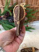 Load image into Gallery viewer, Embroidered Brown Bear Ornament-Felt Ornament-Log Cabin Decoration
