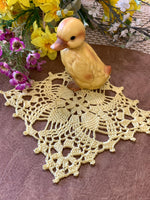 Load image into Gallery viewer, Pale yellow Square Doily-Doily Set of 2 -5 1/2 inch Square Doily
