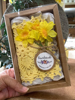 Load image into Gallery viewer, Pale yellow Square Doily-Doily Set of 2 -5 1/2 inch Square Doily
