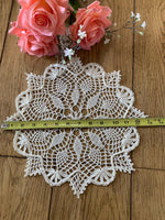 Load image into Gallery viewer, Hand Crocheted Pineapple Star Doily - Antique White Lace Centerpiece - 13”

