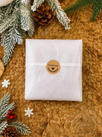 Load image into Gallery viewer, Hand Stitched Round Needle Felted Snowman Ornament - 3.5 Inch Embroidered Christmas Ornament with Tiny Rhinestones
