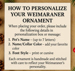 Load image into Gallery viewer, Personalized Handmade Felt Weimaraner Ornament
