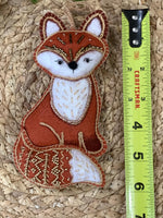 Load image into Gallery viewer, Handmade Felt Woodland Fox Ornament – Collectible Heirloom Christmas Ornament
