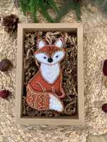 Load image into Gallery viewer, Handmade Felt Woodland Fox Ornament – Collectible Heirloom Christmas Ornament
