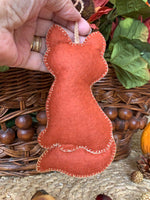 Load image into Gallery viewer, Handmade Felt Woodland Fox Ornament – Collectible Heirloom Christmas Ornament
