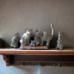 Load image into Gallery viewer, Set Of Four Miniature Pewter Animals
