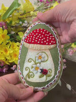 Load and play video in Gallery viewer, Scented Felt Toadstool Sachet with Beads
