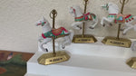 Load and play video in Gallery viewer, Vintage Tobin Fraley Hallmark Carousel Horse Ornament Collection (1992-1995)
