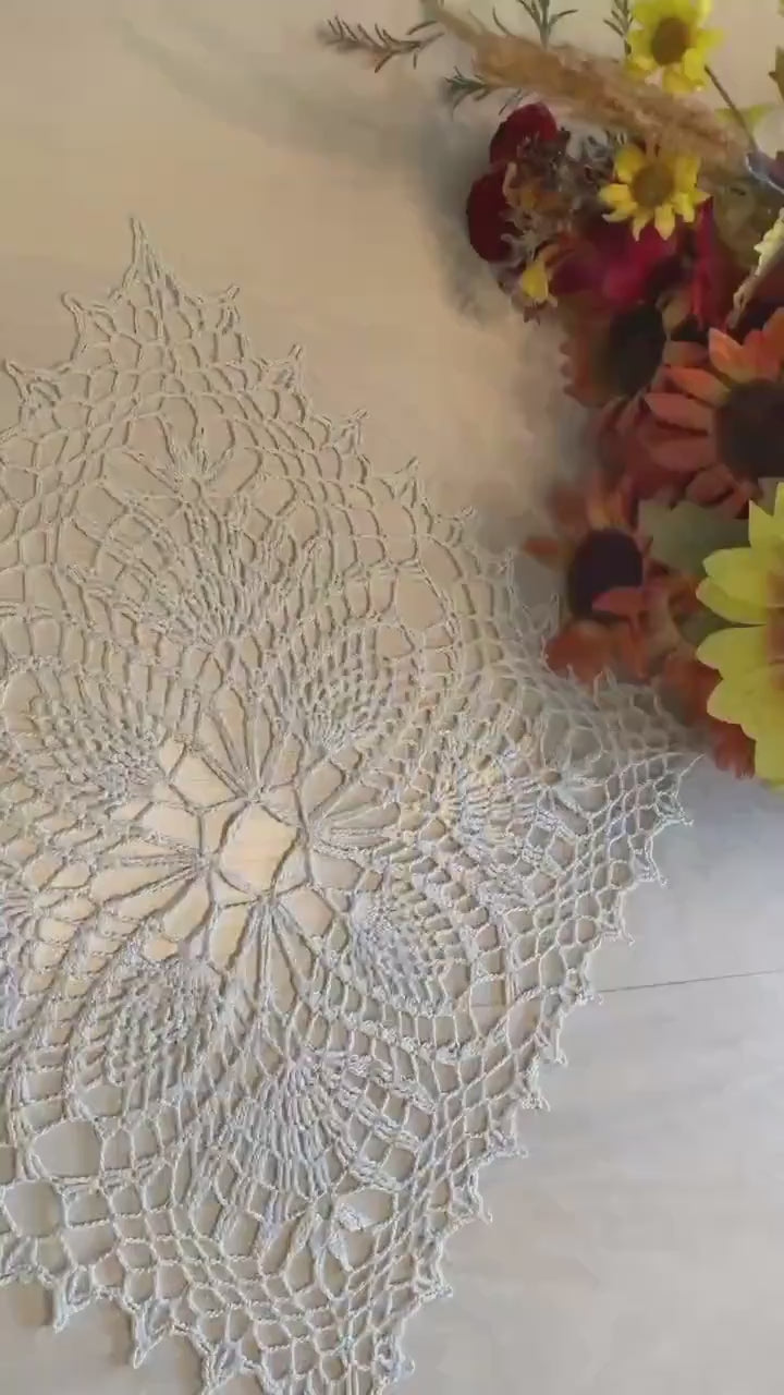 13” Square Doily Ecru/Off White