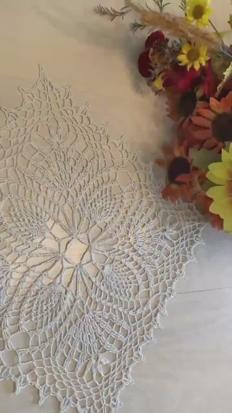 13” Square Doily Ecru/Off White