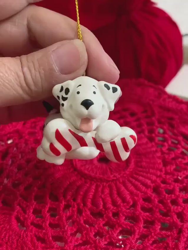 1987 Hallmark “Spots an’ Stripes” Dalmatian Puppy Keepsake Ornament