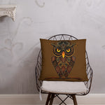 Load image into Gallery viewer, Owl Pillow-Zentangle Owl Pillow-Throw Pillow
