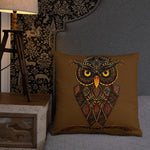 Load image into Gallery viewer, Owl Pillow-Zentangle Owl Pillow-Throw Pillow
