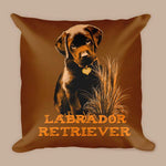 Load image into Gallery viewer, Labrador Retriever-Accent Pillow- Puppy Throw Pillow-Lab Lover Gift-Chocolate Lab Puppy Pillow
