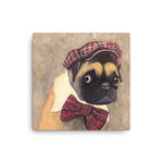 Load image into Gallery viewer, Pug-Pug Lover Gift-Dog Lover Gift- Square Canvas Print-Pug Art
