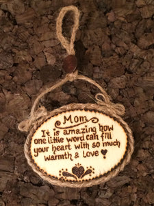 Mother's Day Sign-Wooden Sign- Poem for Mom- Mother's Day Gift-Wood burned Mother's Day Sign-Mini Sign