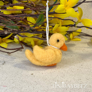 Easter Chick Ornament-Duckling Ornament-Easter Decoration-Easter Ornament-Needle Felted Easter Ornament