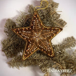 Load image into Gallery viewer, Star Ornament-Felt Ornament-Embroidered  Ornament with sparkling sequins-

