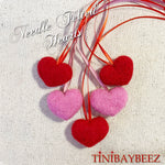 Load image into Gallery viewer, Valentine&#39;s Hearts-Valentine&#39;s Gift Decoration-Felted Hearts-Wool Hearts-Package Decoration
