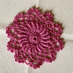 Load image into Gallery viewer, Red Mini Doily Set of 6-Crochet Doily -Craft Doily- 3&quot; Red Doily
