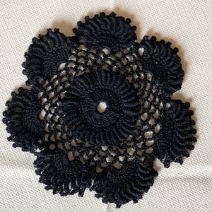 Set of Two Round Doilies-6 1/2“ Dimensional Doily-Available in different colors