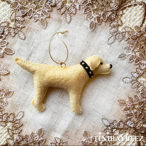 Labrador Retriever Ornament-Black Lab-Yellow Lab-Chocolate Lab-Lab Lover Gift-Felt Dog Ornament-Dog Ornament