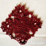 Load image into Gallery viewer, Red Square Doily Set of 2 -Red Doily-5 1/2 inch Square Doily-Red Square Doilies
