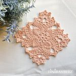 Load image into Gallery viewer, Mocha Brown Square Doily Set of 2-Doilies-5 1/2 inch Square Doily-Mocha Brown Square Doilies
