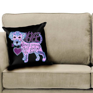 Dog Pillow-Dog Lover Gift-Lab Puppy Pillow-18"x18" Pillow