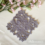 Load image into Gallery viewer, Grey Square Doily-Doily Set of 2 -5 1/2 inch Square Doily-Grey Square Doilies
