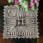 Load image into Gallery viewer, Square Doily-Crocheted Doily-Table Decoration
