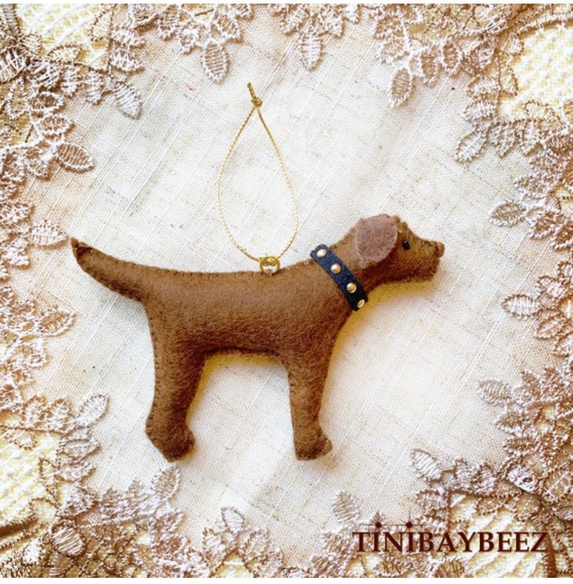 Dog Ornament- Labrador Retriever Ornament-Black Lab-Yellow Lab-Chocolate Lab-Lab Lover Gift-Felt Dog Ornament