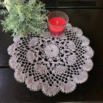 Load image into Gallery viewer, 13” Grey Round Doily
