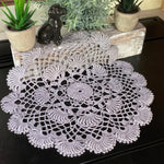 Load image into Gallery viewer, 13” Grey Round Doily
