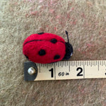 Load image into Gallery viewer, Ladybug Pin-Ladybug Brooch-Needle Felted Good Luck Ladybug

