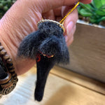 Load image into Gallery viewer, Personalized Black Labradoodle Angel Ornament -Pet Memorial
