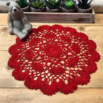 Load image into Gallery viewer, 12” red doily
