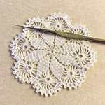 Load image into Gallery viewer, Micro Crochet Doily- 2 7/8 “ Dollhouse Mini Doily
