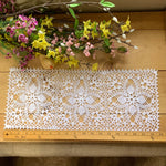 Load image into Gallery viewer, 19”x8” Rectangular White Doily-Oblong Doily
