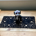 Load image into Gallery viewer, Black Rectangular Doily-14”x7” Oblong Doily
