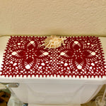 Load image into Gallery viewer, Burgundy Rectangular Doily-14”x7” Oblong Doily
