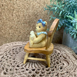 Load image into Gallery viewer, Vintage Collectible Teddy Bear by Priscilla Hillman “Good Luck” On Chair
