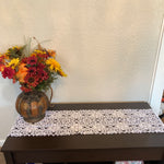 Load image into Gallery viewer, 48”x11” White Crochet Table Runner Made To Order
