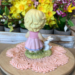 Load image into Gallery viewer, Tender Times Girl with Bunny Easter Resin Figurine

