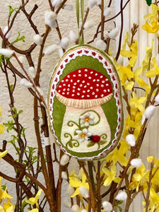 Scented Felt Toadstool Sachet with Beads