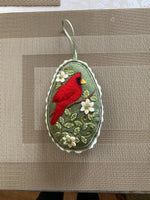 Load image into Gallery viewer, Scented Cardinal Felt Sachet with Beads
