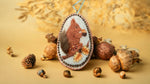 Load image into Gallery viewer, Scented Red Squirrel Felt Sachet with Wooden Beads
