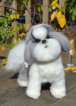 Load image into Gallery viewer, Realistic needle felted Shihtzu Dog Sculpture
