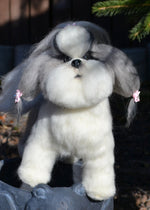 Load image into Gallery viewer, Realistic needle felted Shihtzu Dog Sculpture
